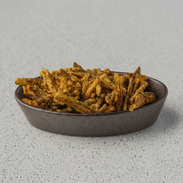 Okra Kurkuri Bhindi.