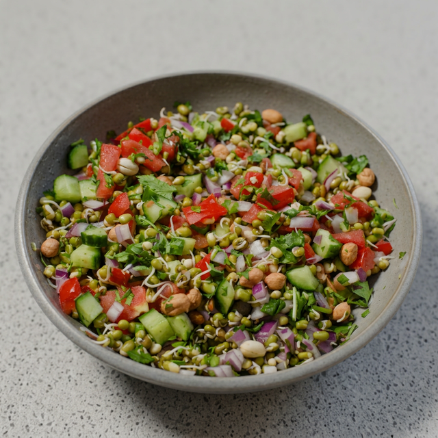 Mung Bean & Peanut Salad.