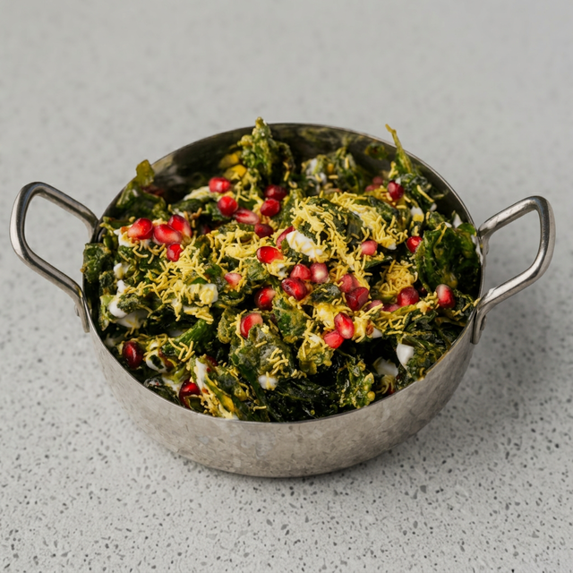 Spinach Chaat.